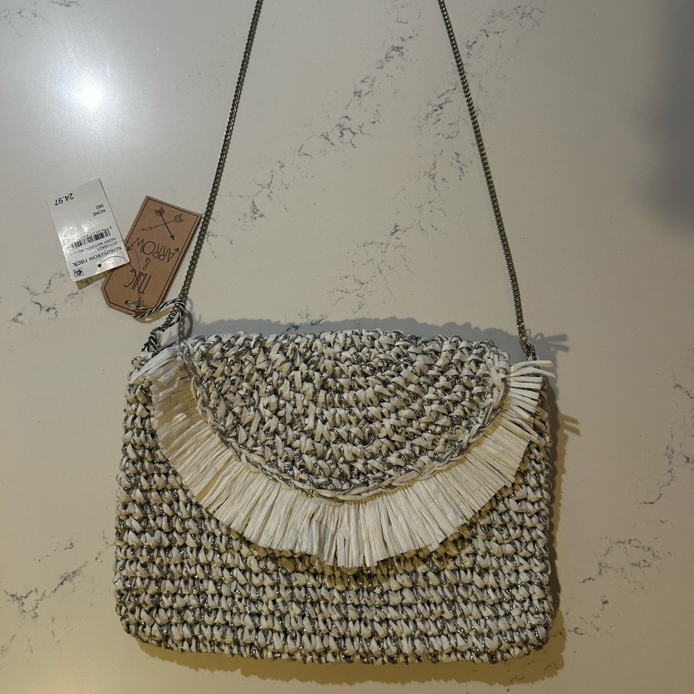 White and Silver Purse